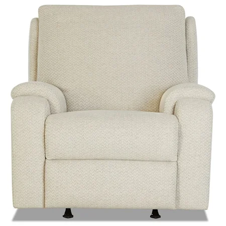 Casual Power Rocking Reclining Chair with Power Headrest
